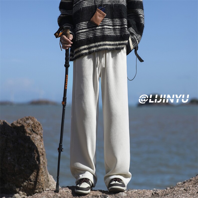 时尚舒适百搭垂感直筒卫裤潮流男生运动长裤子X1880-常规特批42,男装休闲裤,星座718