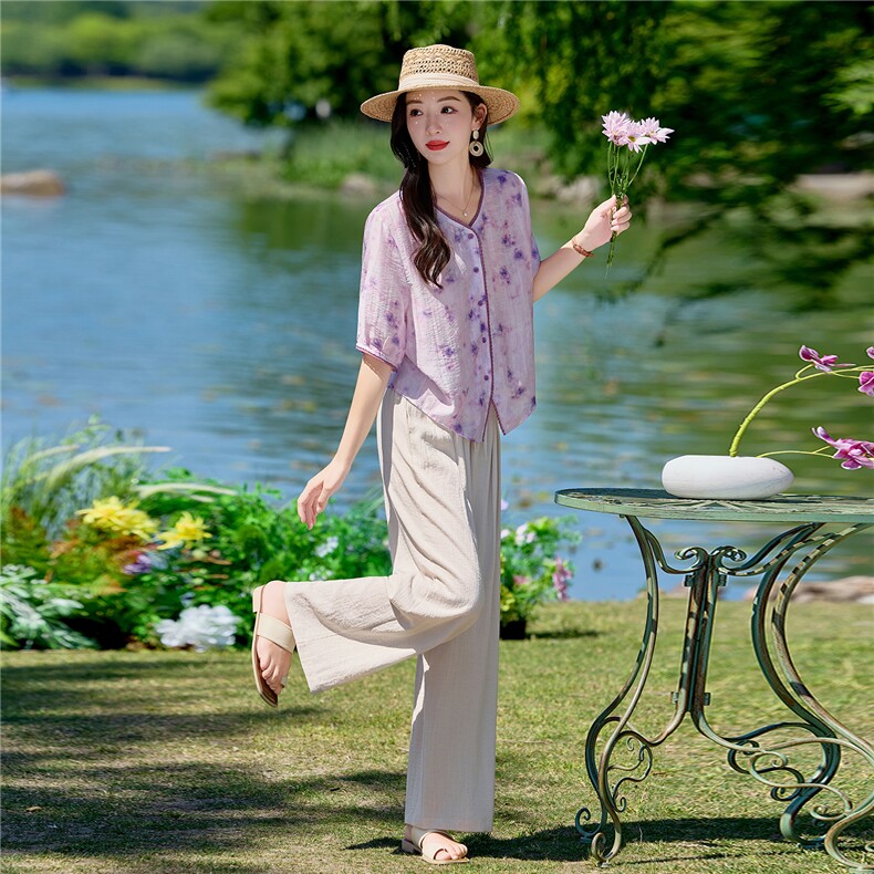 现货.新品2026年夏季时尚品质女士两件套套装,女装套装/套裙,依万里