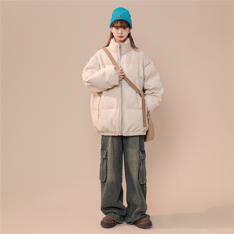 中性PU皮复古做旧双侧金属拉链设计夹克式棉衣男MY77092P130控198，男装夹克，星座227-7