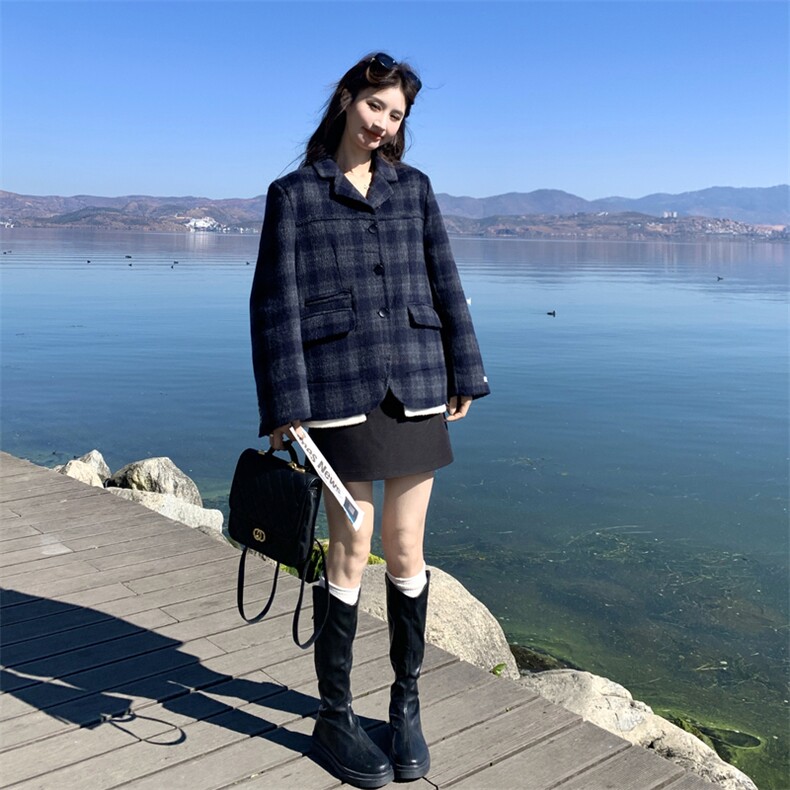 新品双面尼西装外套617-P225-K368-70%羊毛-现货,女装毛呢外套,2C275