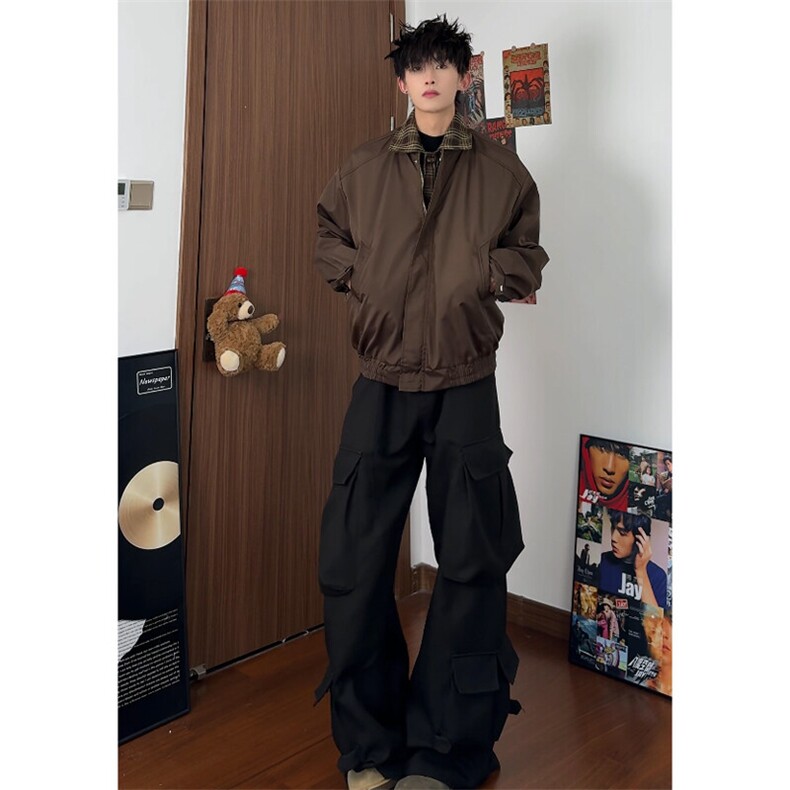 （）假两件潮牌夹克5005-P78（裤子5004-P65）,男装夹克,星座910-5