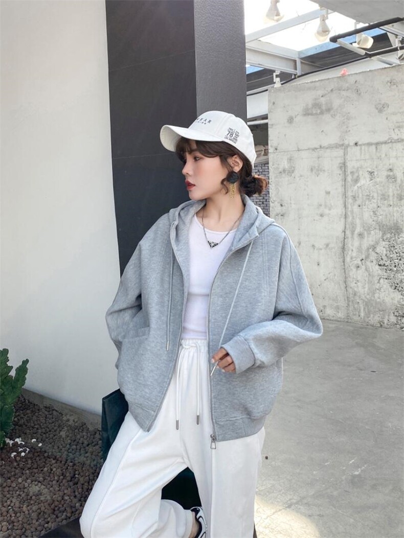 帽子贴标卫衣，女装卫衣/绒衫，诗苒