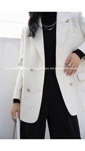 腋下包小香风西服图片