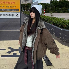 1506-1/My2581/P89冬季男女同款十字架贴皮刺绣情侣外套美拉棉服，男装棉衣，星座1506-1