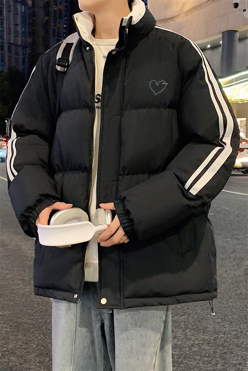 量大优可提供视频冬棉衣立领条纹HD019-1-MF5219-P75,男装棉衣,电商019-1