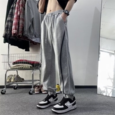 男潮牌ins高街秋季新款束脚休闲春秋立体裤头长裤宽松裤子KK225，男装休闲裤，星座1116A-1（原606A）
