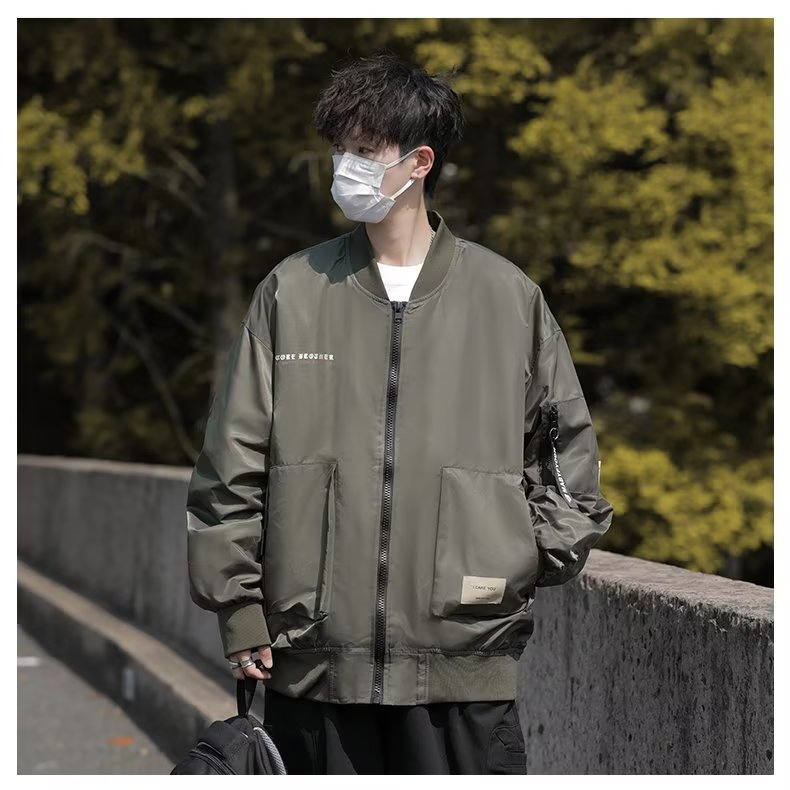 日系美式飞行员夹克男春秋季宽松工装棒球服潮牌ins百搭JK61-P68,男装夹克,星座1109-3