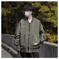 日系美式飞行员夹克男春秋季宽松工装棒球服潮牌ins百搭JK61-P68，男装夹克，星座1109-3