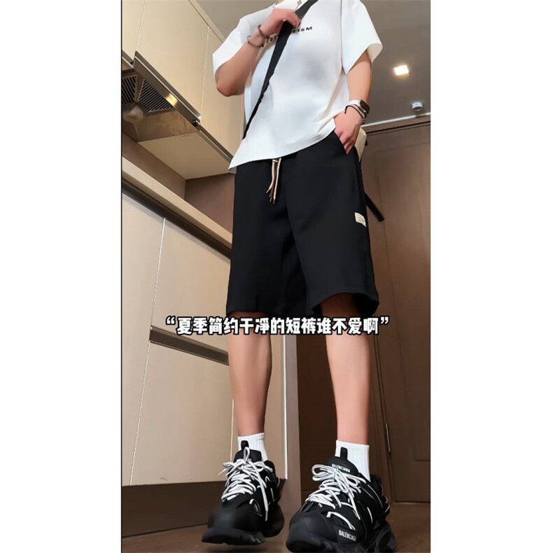 2025新款特批现货港风短裤大码五分裤抽绳高街复古短裤DK626-P25,男装牛仔裤,电商A021