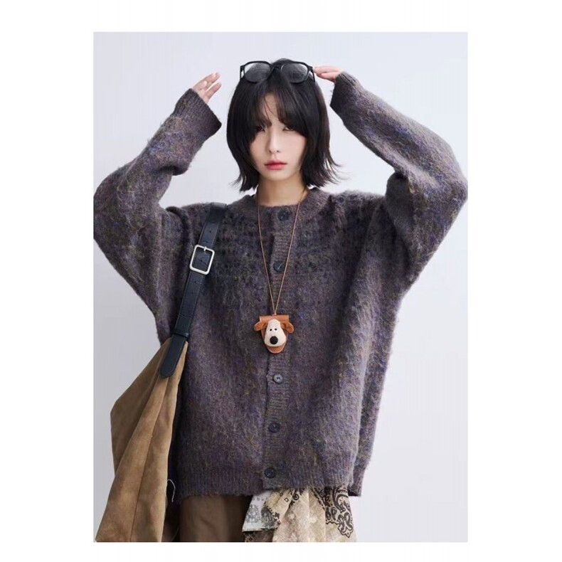 网络图，ins原宿日系时尚气质新款百搭开衫毛衣XZ302B-1-M2522P65，男装针织衫/毛衣，星座302B-1