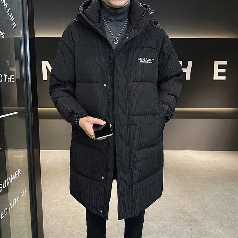 长款羽绒服男2024新款冬季加厚连帽休闲外套A313-9905-P260,男装羽绒服,电商A313