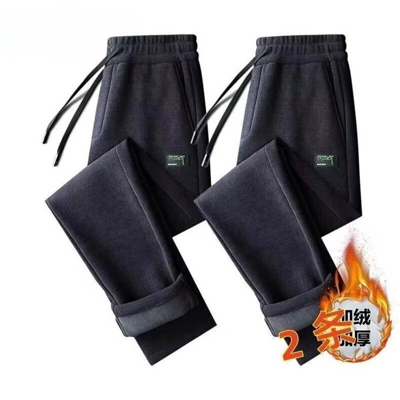 1506-1/KW9A1/P35羊羔绒保暖加绒休闲裤男长裤加厚冬季带绒卫裤子,男装休闲裤,星座1506-1