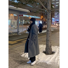【现货】加绒超长款秋冬男士呢大衣韩版潮流大衣DY0026P128，男装毛呢大衣，星座1004（原星座815-3）