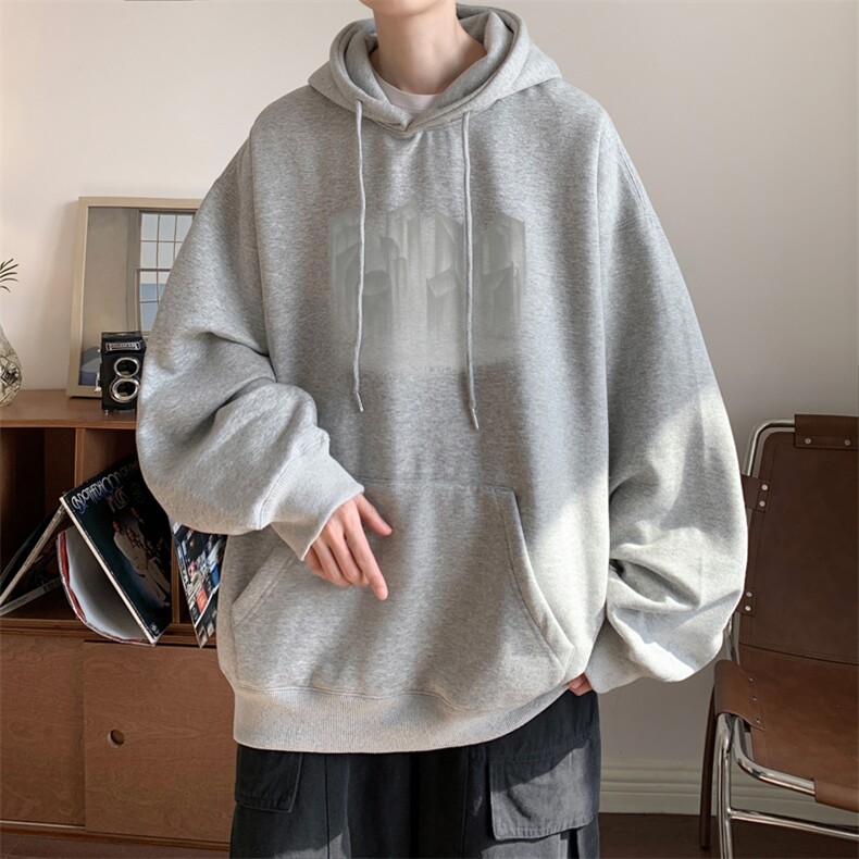 ！连帽圆领卫衣男装港风帽衫男LM147-P35,男装卫衣,电商B367