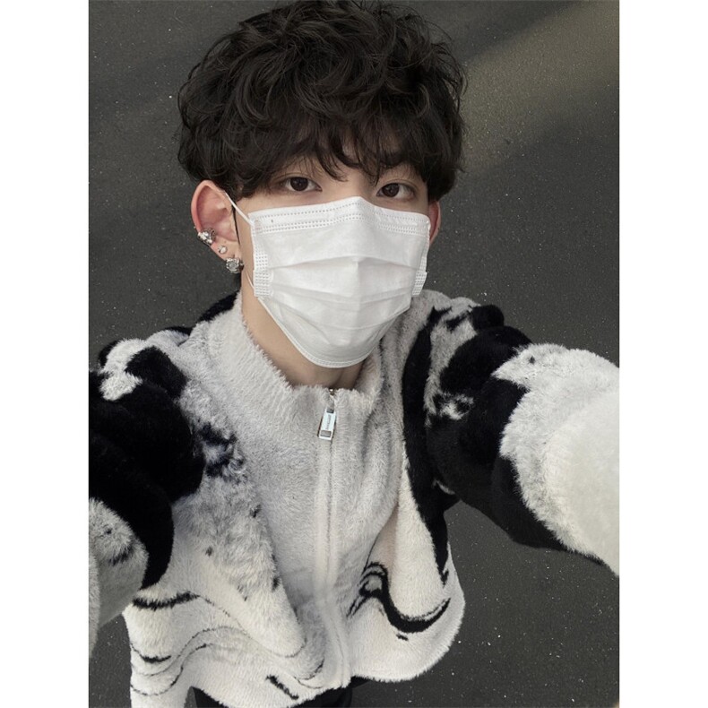 【有货】cleanfit撞色毛衣男秋冬高级痞帅开衫针织衫B06LL-特P68,男装针织衫/毛衣,星座1007（原301D）