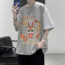 华夫格t恤男短袖男大码五分袖大皂风HT73299-P22，男装T恤，电商A040