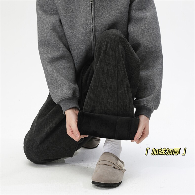 2025 冬季新款 无影墙超柔人字纹加绒裤M-5XL HK251019-特P45图片