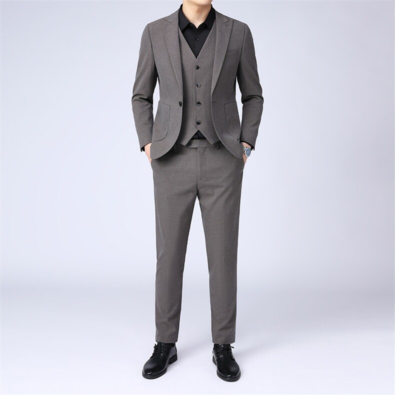GDN5233四季款新款男士礼服西装修身商务休闲男装西服三件套装,男装西服套装,电商B360