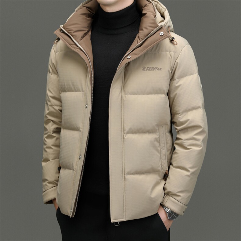 DF23930钱塘2020-2商务简约冬季厚款连帽中年男士羽绒服P285,男装羽绒服,钱塘207-2