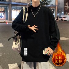 M18045-P45加绒款-P65半高领毛衣男士大码针织衫男毛线衣男，男装针织衫/毛衣，电商A040