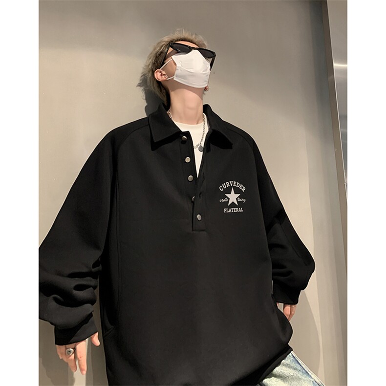 新款美式潮流运动外套秋装vibe男女同款半开衫卫衣HY648TP50，女装短外套，电商A102B