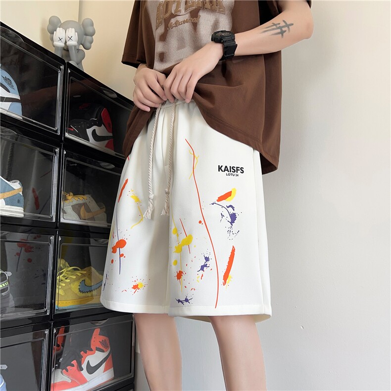 高品质夏季菠萝格五分裤短裤 成分聚酯纤维A426-1-CK32特批25图片