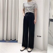 夏季新款，阔腿拖地，老爹休闲裤系列，女装休闲裤，帝凡璐