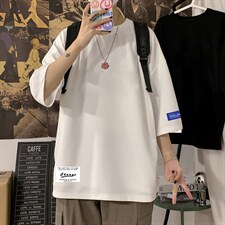 Q11062-P30春夏季七分袖t恤男大码五分袖男短袖中袖，男装T恤，电商A040