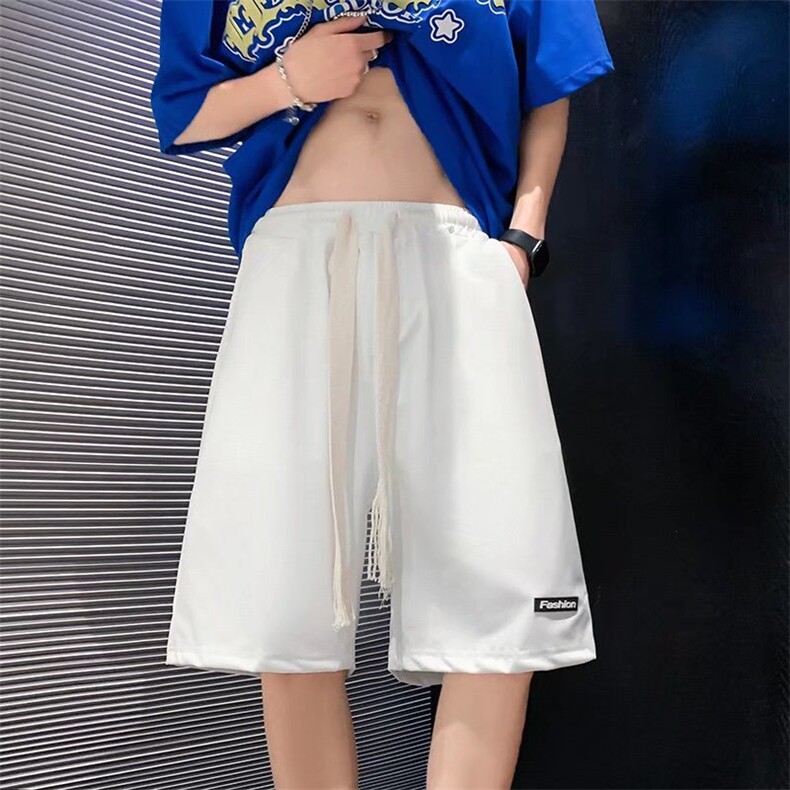 夏季休闲短裤男ins潮牌纯色简约五分运动裤DW04P22图片