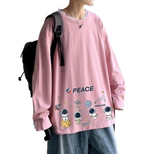 ！秋季打底衫男卫衣男潮流圆领纯棉长袖T恤男CX293-P25图片