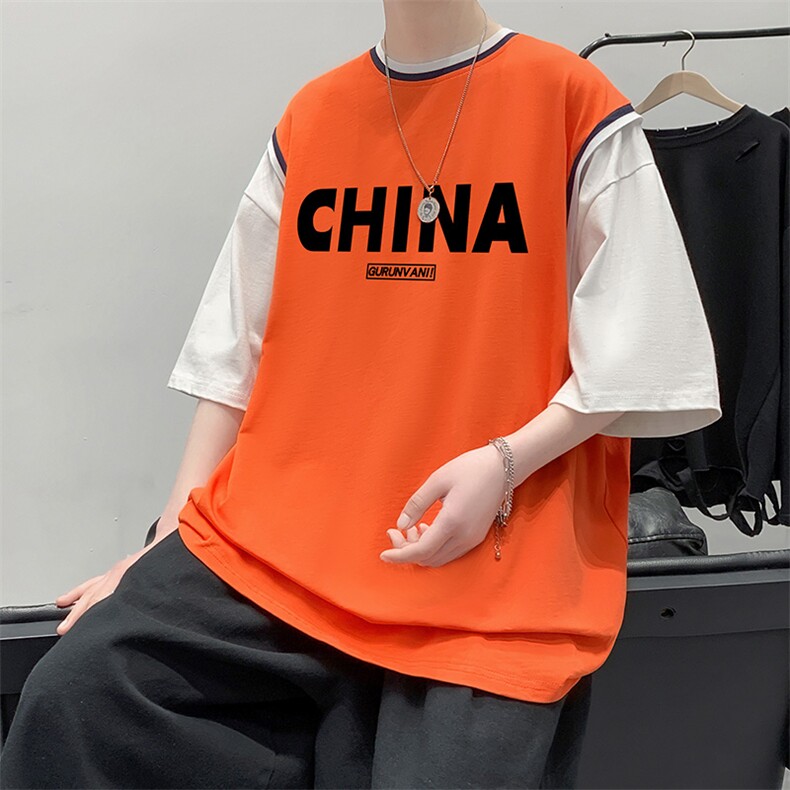 大皂敏电商A088-DF2069-TP30100棉夏假两件短袖T恤控50无差价,男装T恤,电商A088