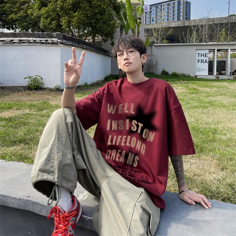 230g重磅纯棉! 夏季短袖t恤男半袖男XT452-P25图片