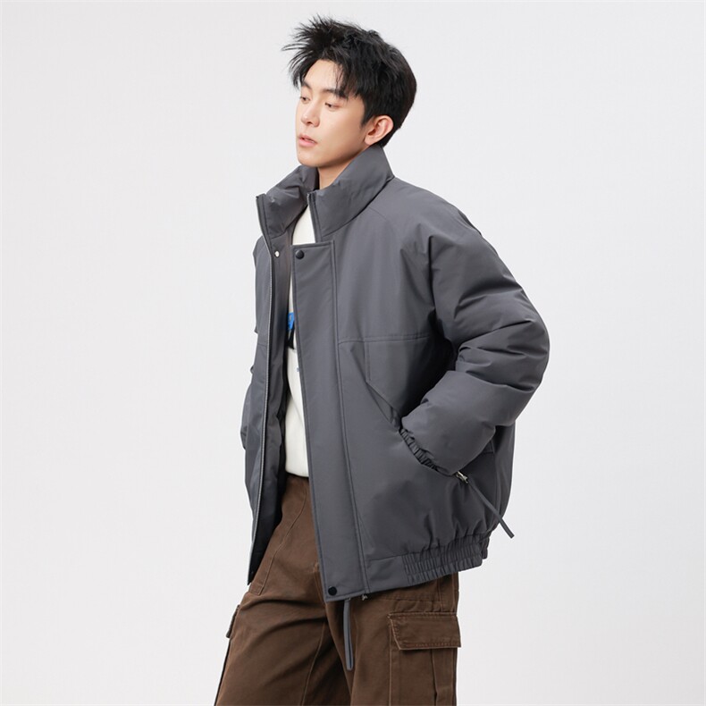 自家图有视频加棉加厚潮牌防风防寒保暖立领外套棉服M2571p85,男装棉衣,电商D315