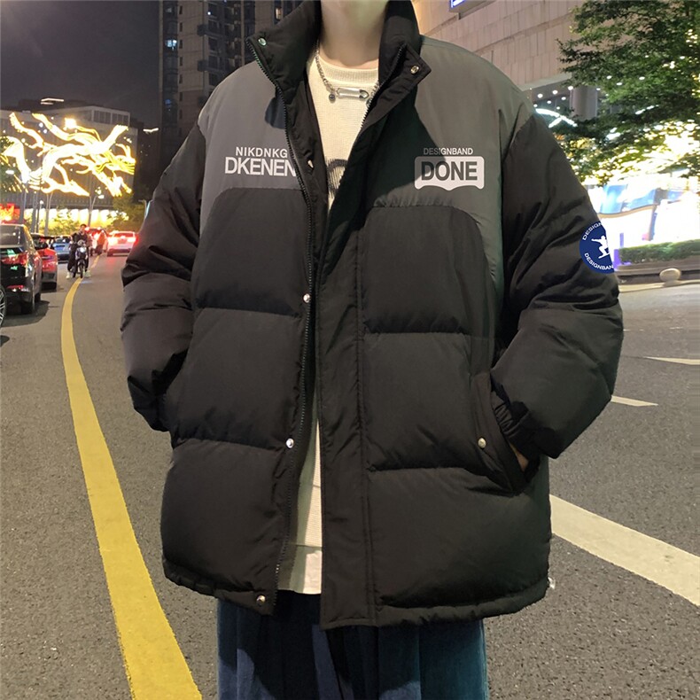 港风23新款冬季时尚百搭潮流加厚棉服外套MY64303P125控158,男装棉衣,电商A268A