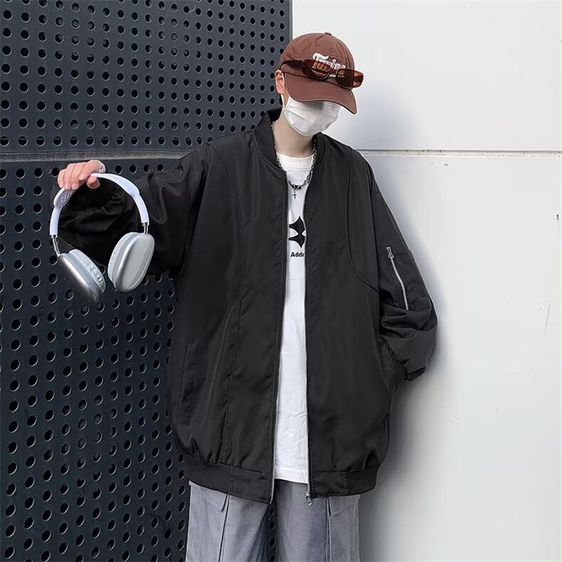 夹克男韩版潮流高街帅气2023春秋新款ins宽松百搭外套W4669-P62,男装夹克,星座412-3