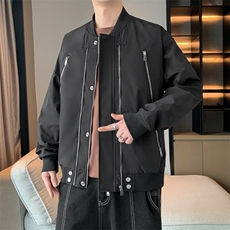 美式棒球服夹克男2025春款大码酷帅港风复古工装外套JK220-P75，男装夹克，星座308B-2
