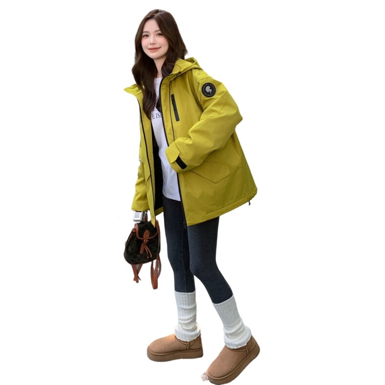 现货/韩系冲锋衣连帽工装派克棉服2C233-5832-P175-K268,女装棉衣/棉服,2C233