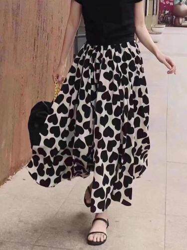 爱心七彩半裙，女装半身裙，昕叶良品