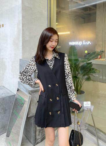 新款真两件西装裙套装，女装西装，欧菲拉