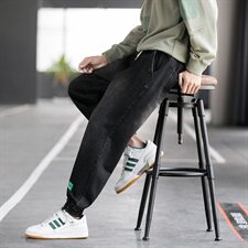 秋冬牛仔裤男宽松韩版潮百搭束脚潮牌休闲工装长裤C402，男装牛仔裤，星座610（原A335）
