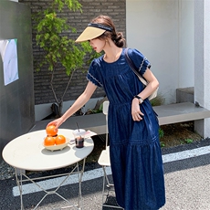 夏季新款纯色薄款连衣裙B190-82375-P120-K178，女装连衣裙，辉之琳