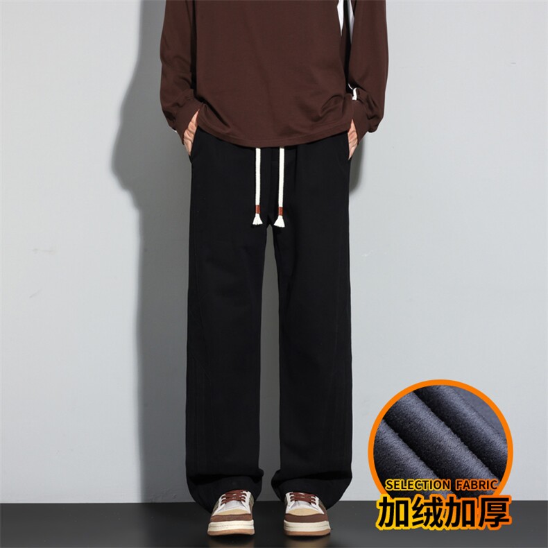 秋冬季纯棉简约男士宽松舒适百搭休闲工装长裤J8030-P45/加绒P55,男装工装外套,星座509
