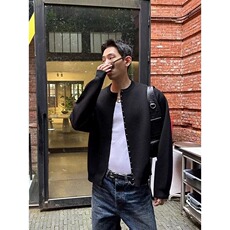 D683-P54潮流慵懒ins流行日系简约时尚新款铆钉开衫毛衣原宿，男装针织衫/毛衣，电商B323A