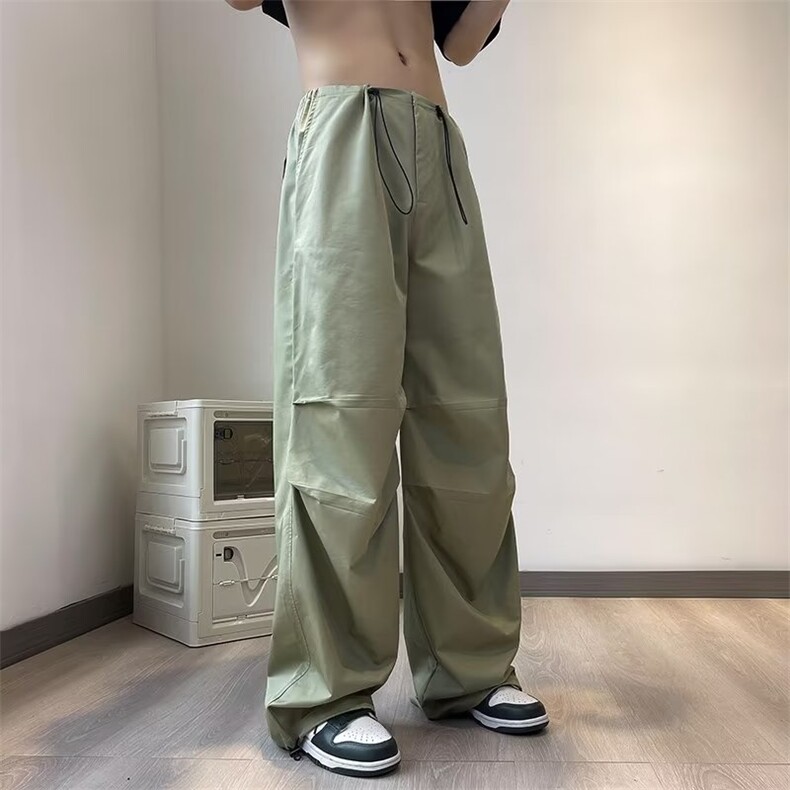 美式机能情侣冲锋裤夏季薄款速干工装裤子男户外束脚降落伞裤,男装休闲裤,星座716-3