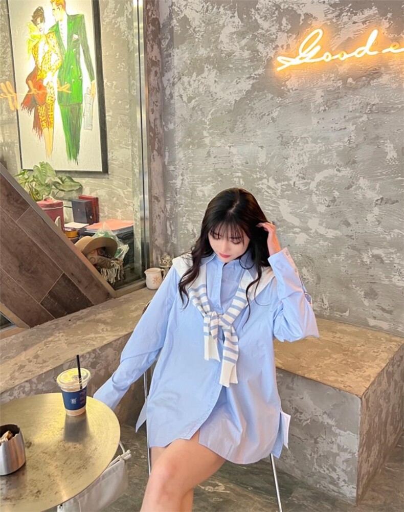 春季新品披肩衬衫，女装衬衫，MI MI(1F)