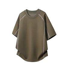 2026主推款抗菌速干哈苏线拼接可二开凉感短袖DT126-特P25，男装T恤，电商C307