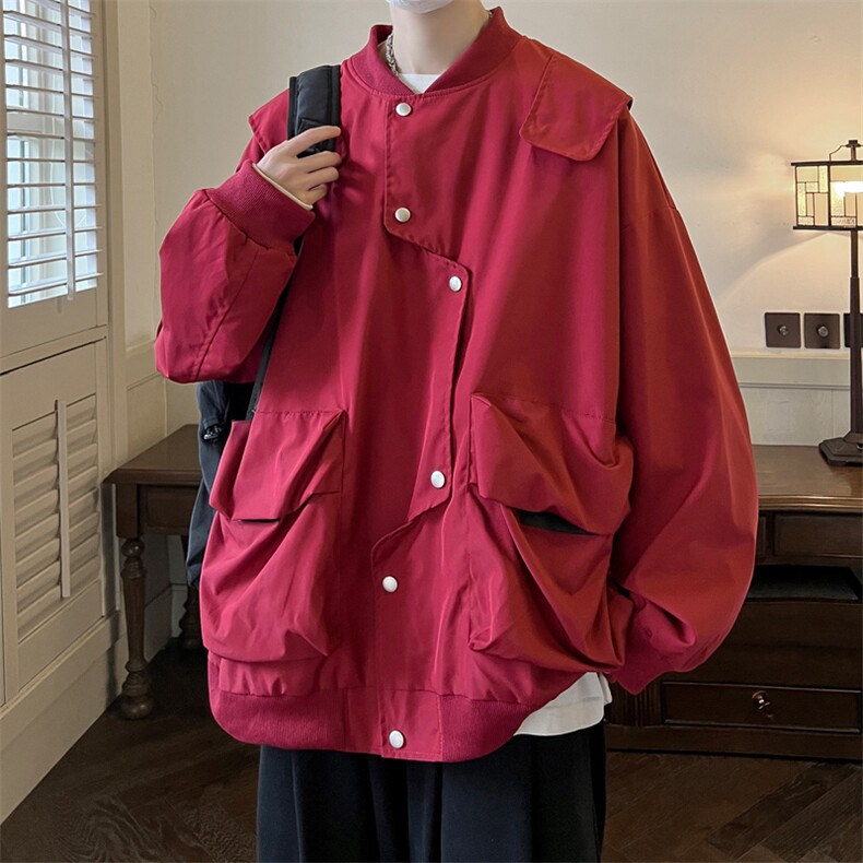 错位门禁飞行员夹克男外套男棒球衣服XH26-P70,男装夹克,电商B367