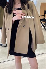 3130#秋冬新款开衩西装，女装西装，mm+ 里墨恩