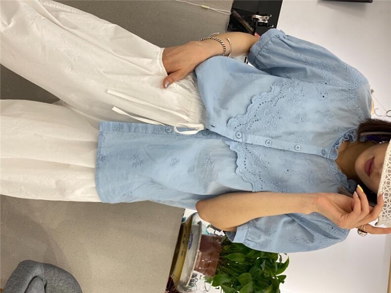 棉麻刺绣衬衣，女装，玛雅丽人