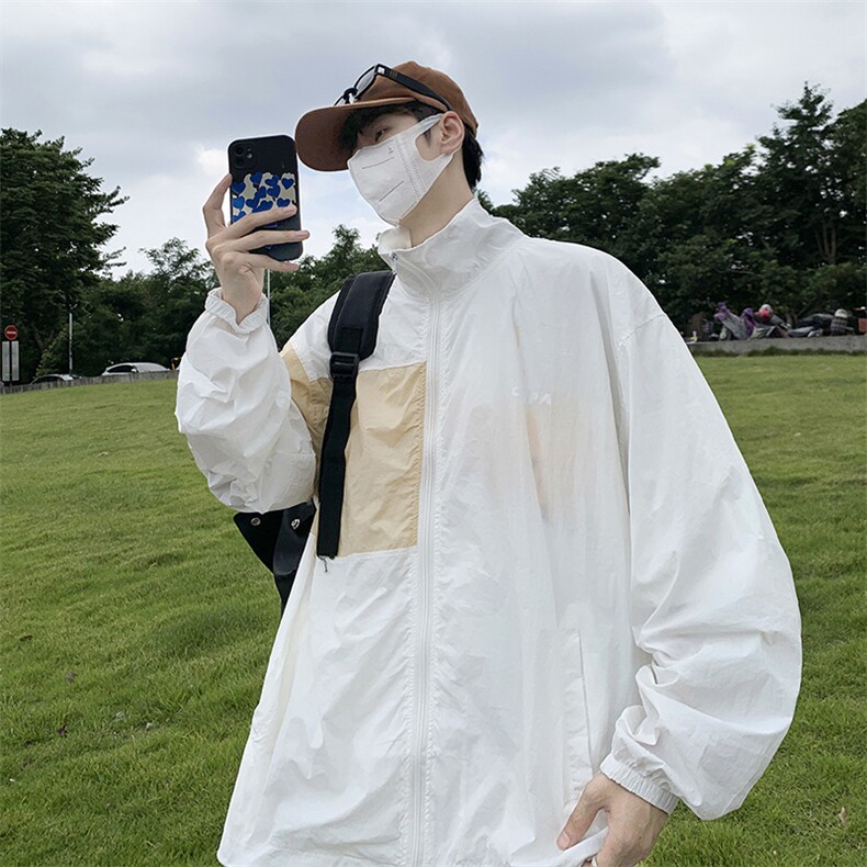 日系原宿风披风外套男秋季夹克防晒衣J157P38,男装夹克,星座1116-2
